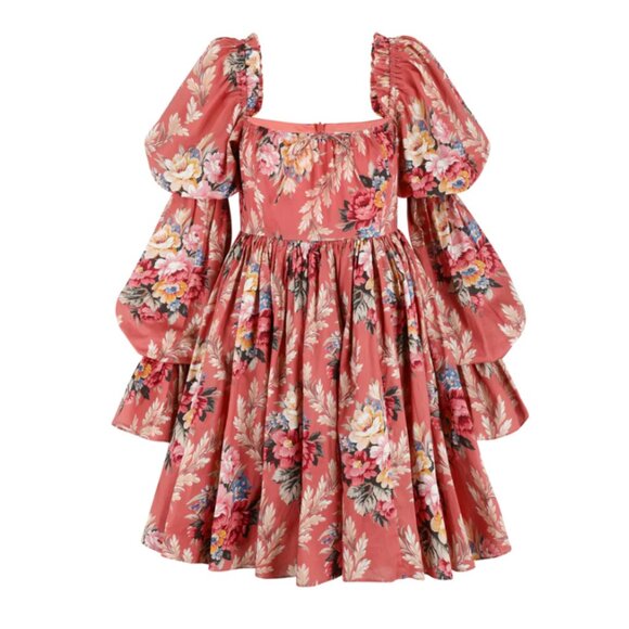 Selkie The Autumn Raphaelite Puff Mini Dress Small - Picture 1 of 9